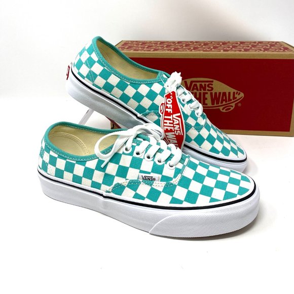 🌿Sale🌿 Vans Checkerboard Green White Canvas Low Sneaker Men's Size VN0A348A3YF - Picture 9 of 11
